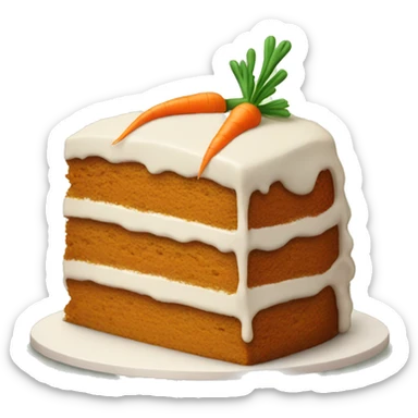 Carrot cake sticker