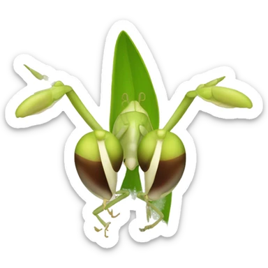 Mantis orquídea  sticker
