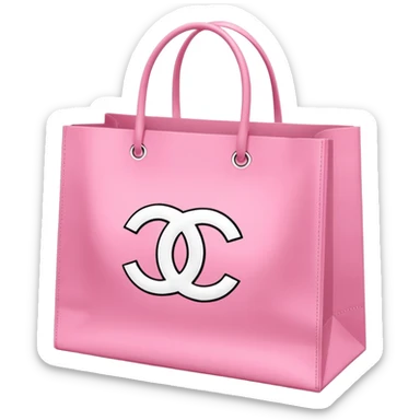 shopping bag, victoria secret, chanel sticker