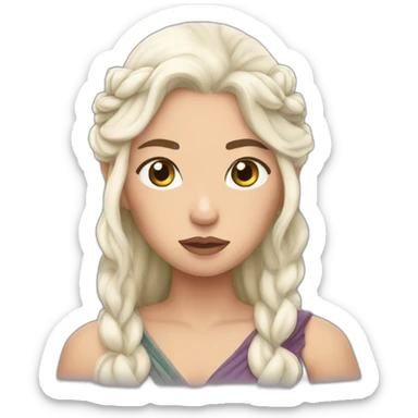 Daenerys with hand on the face sticker