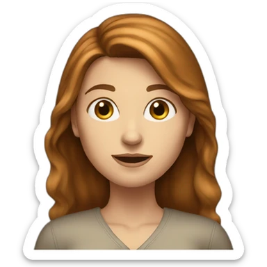 white-woman-with-brown-hair-who-doesnt-want-you-here sticker