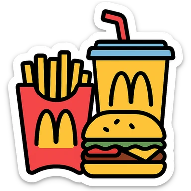 1990’s McDonald’s meal sticker