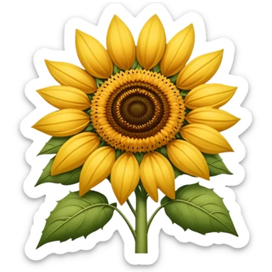 A sunflower seed sticker