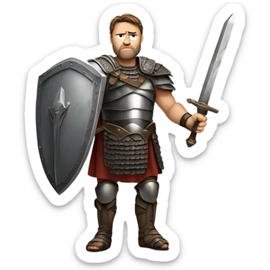 Russle crow gladiator  sticker