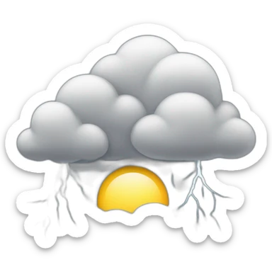 Thunderstorm in New Delhi sticker