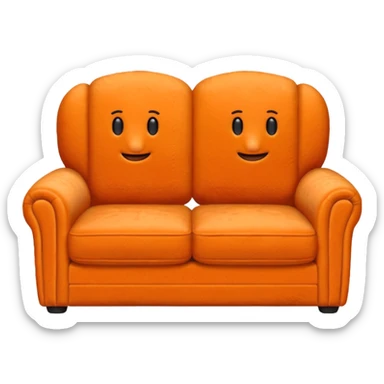 sofa from the TV series Friends sticker