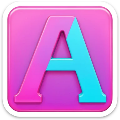 The letter A is designed in the Vape style (Vape theme) with dimensions of 512 by 512 sticker