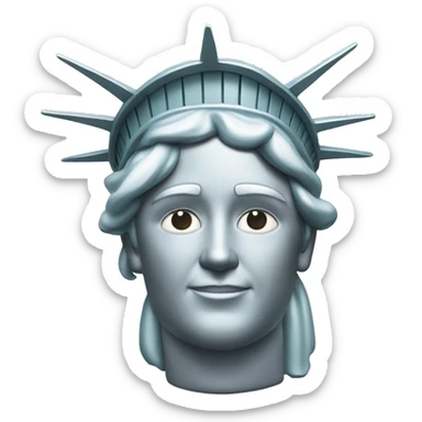 Platinum Statue of Liberty  sticker