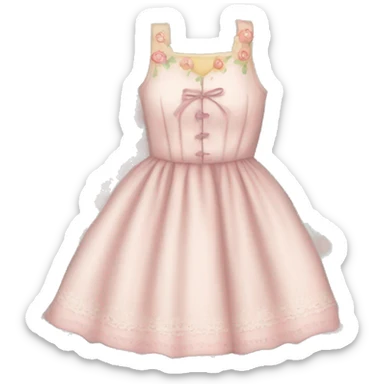 Pretty Cottagecore dress sticker