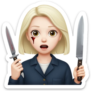 Me killing bestie sticker