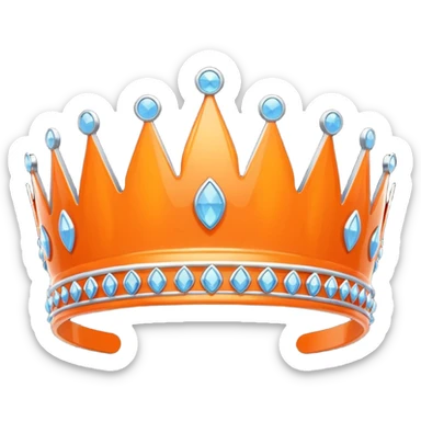 orange tiara sticker