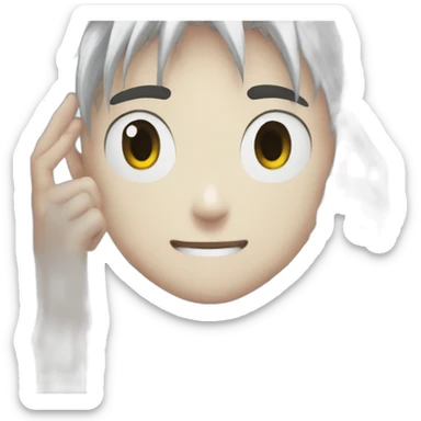 Killua hxh with a nen  sticker