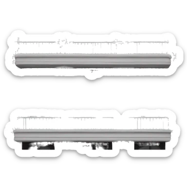 glass pane balcony make it black and white without much detail on it. sticker