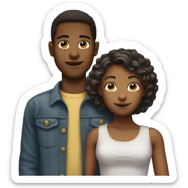 Brother and sister  sticker