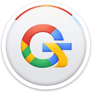 Colourful Google logo G sticker