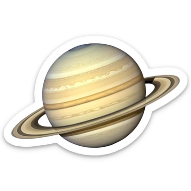 planet saturn with rings sticker