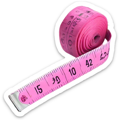 Pink measuring tape  sticker