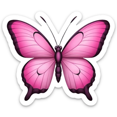 Borboleta rosa sticker