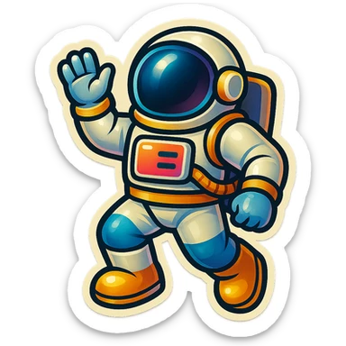 astronaut sticker