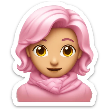 corazón rosado pastel  sticker