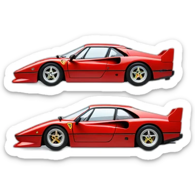 Ferrari F40 side sticker