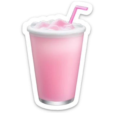 pastel pink drink sticker