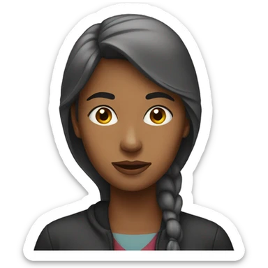 a woman who is lost sticker