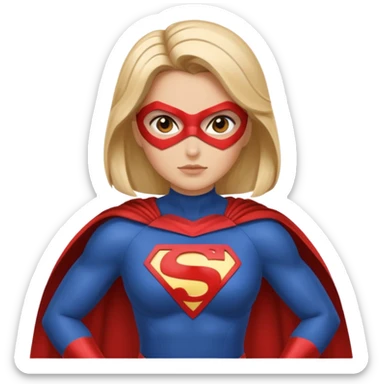 Super hero woman sticker