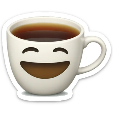 Tea in a clould cup sticker