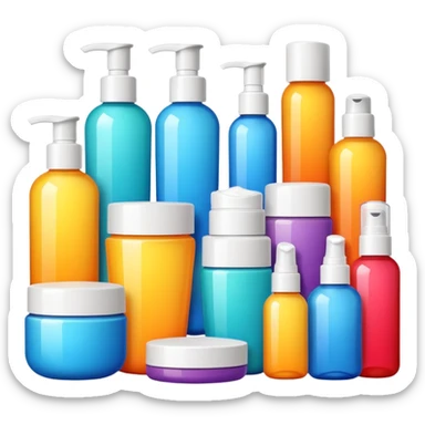 skin care products emoji sticker