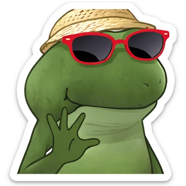 beach portrait of a man sticker