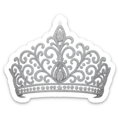 sparkly tiara sticker