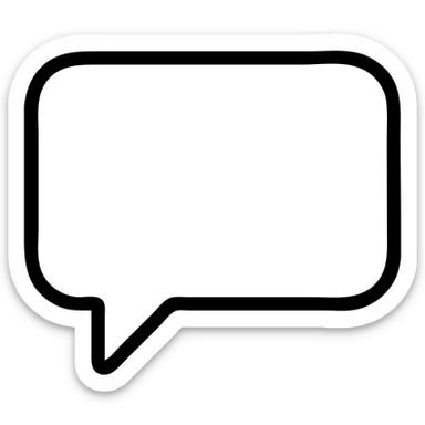 bubble text speech sticker