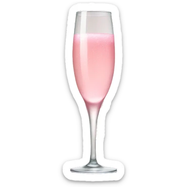 Pink champagne sticker