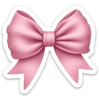 Pink bow sticker