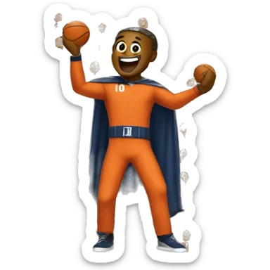 Man cheering for university of Illinois sticker