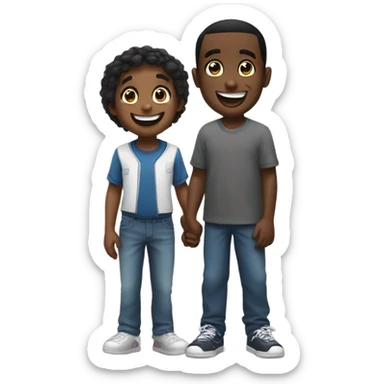 Diddy with a little kid sticker