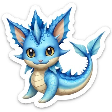Elfish Unique Torterra-Vaporeon-feline sticker