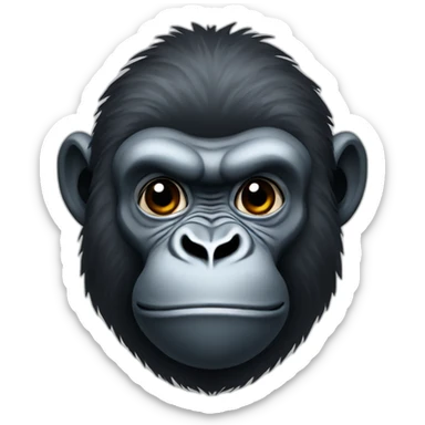 Gorilla with the M letter sticker
