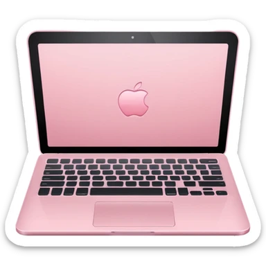light Pink laptop sticker