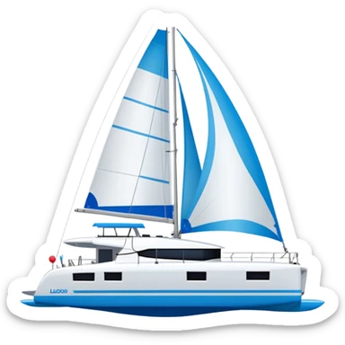 lagoon 43 catamaran facing to the right sticker