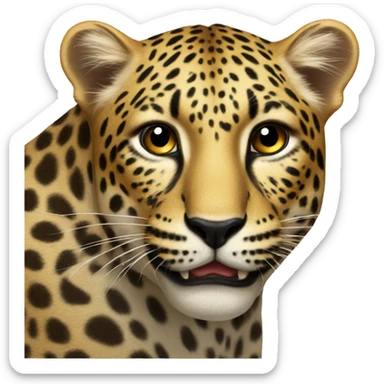 leopard sticker