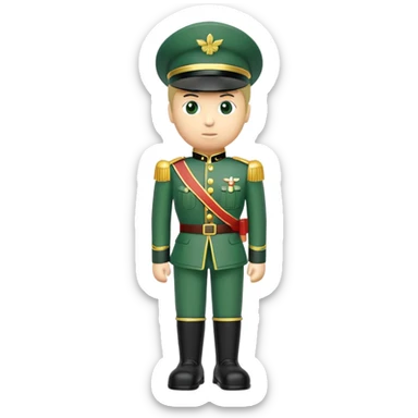 Plastic toy soldier sticker