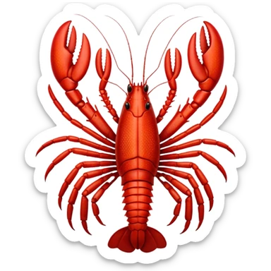 spiny lobster sticker