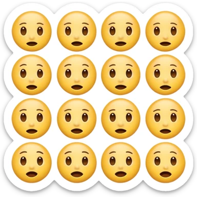 Emotional face emoji’s  sticker