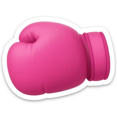 Pink boxer glove sticker