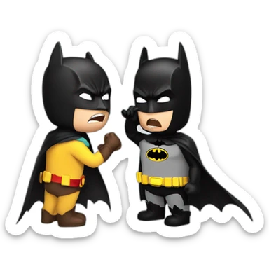 batman slapping robin sticker