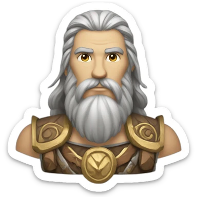 Mímir or Mim is a figure in Norse mythology, renowned for his knowledge and wisdom (god of war) sticker