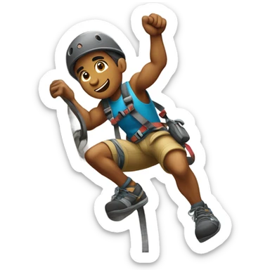rock climber sticker