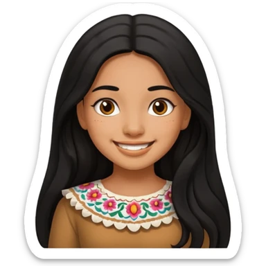 Mexican girl sticker